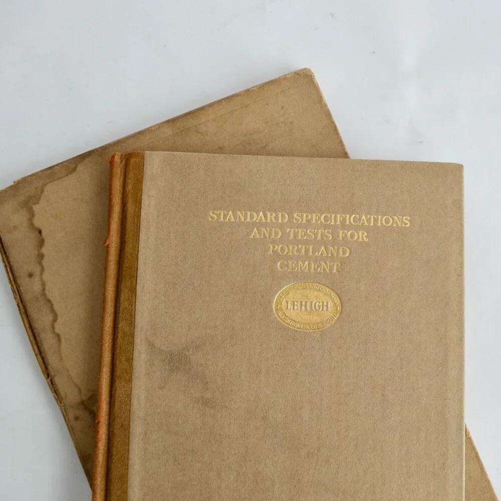 1917 Standard Specifications and Tests for Portland Cement Antique Book